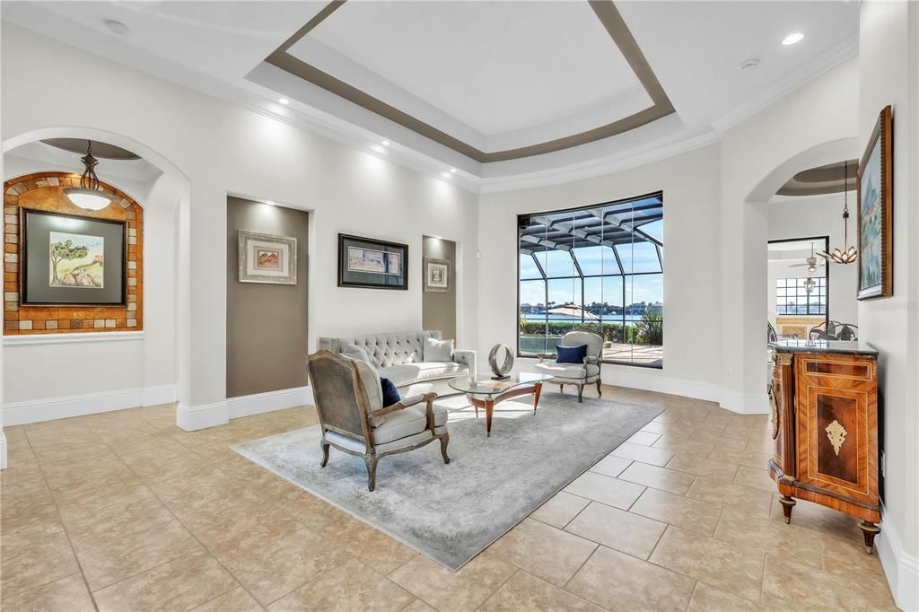 Interior, Living room, Pendant Lights, Recessed Lighting