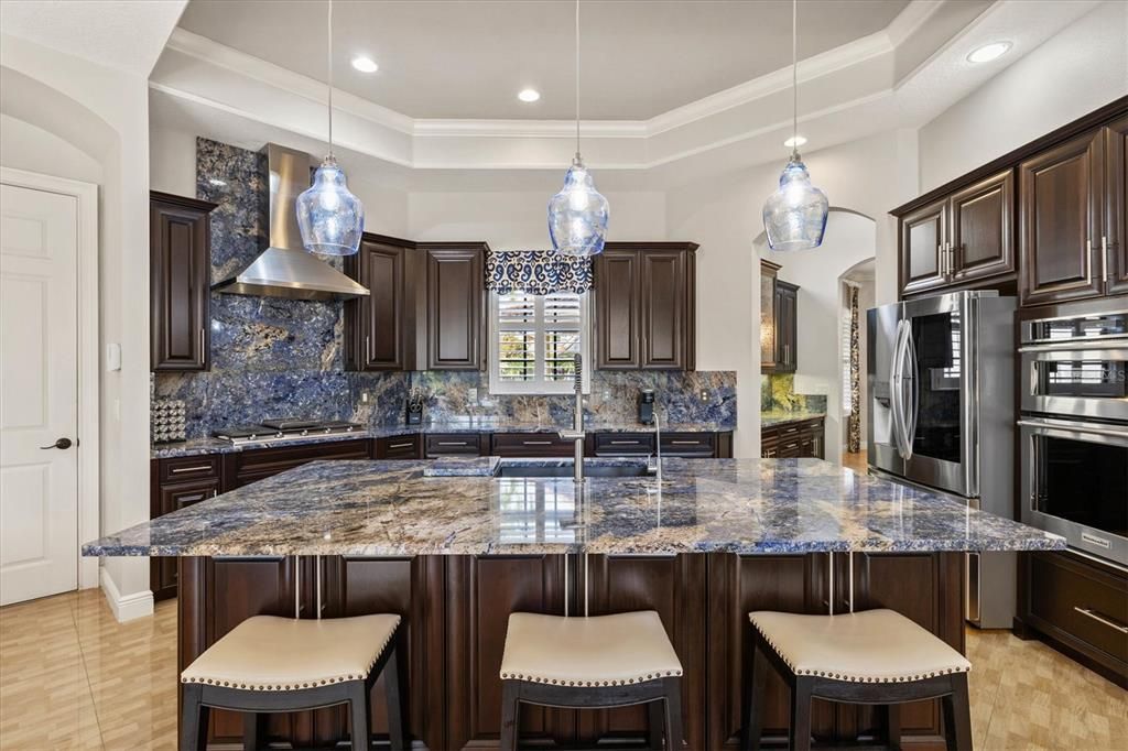 Interior, Kitchen, Pendant Lights, Recessed Lighting, Stainless Steel Appliances