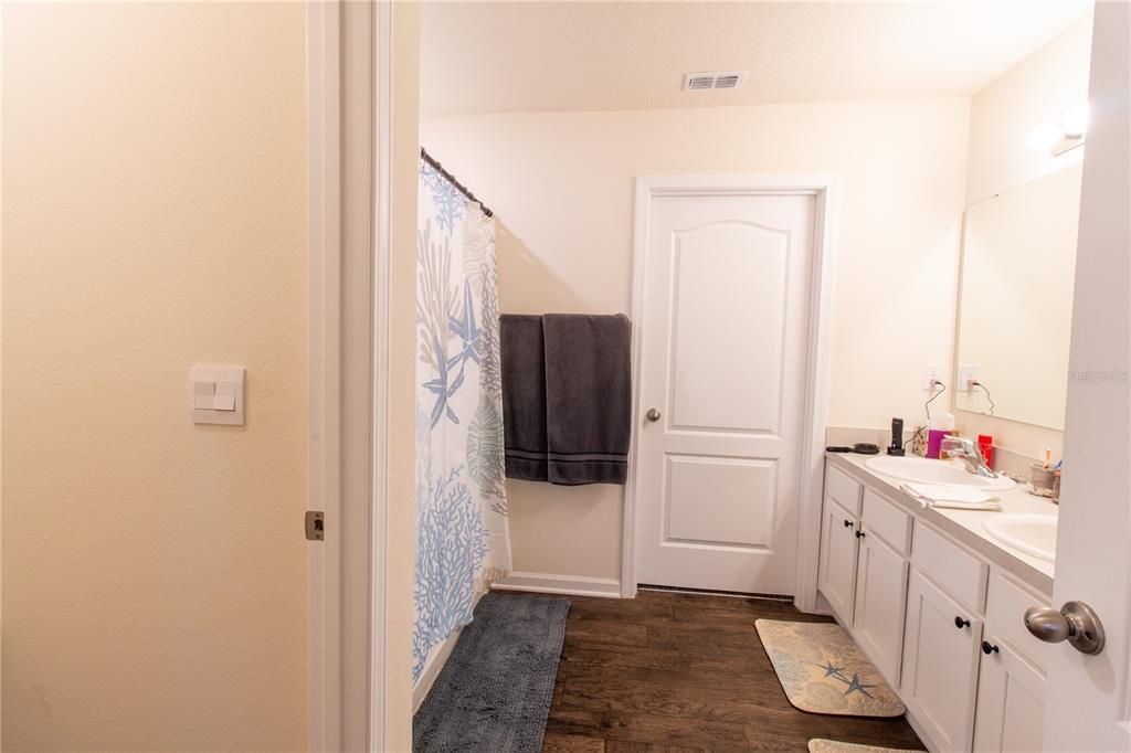 Bathroom, Interior, Wood Texture Flooring