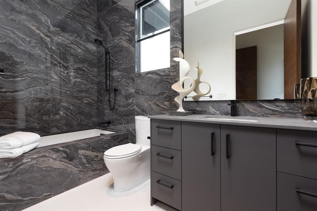 Bathroom, Interior, Marble Walls