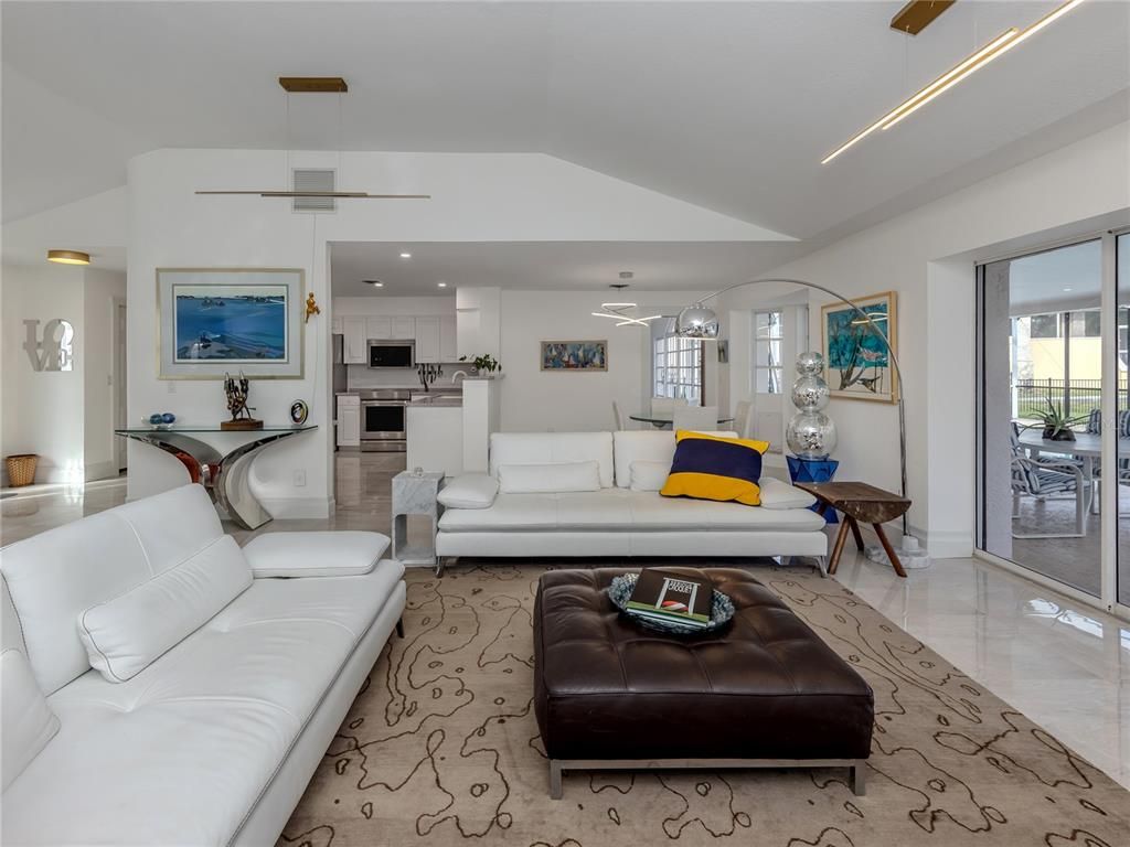 Interior, Kitchen, Living room, Recessed Lighting, Stainless Steel Appliances