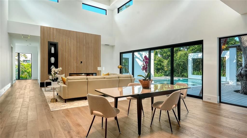 Dining room, Interior, Living room, Wood Texture Flooring