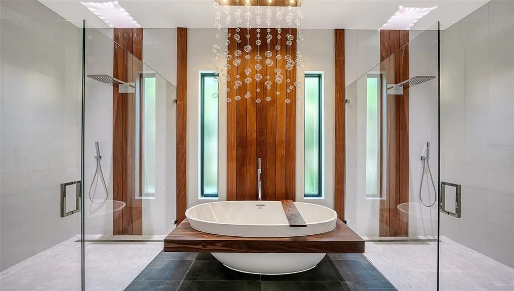 Bathroom, Free Standing Baths, Glass Shower, Interior