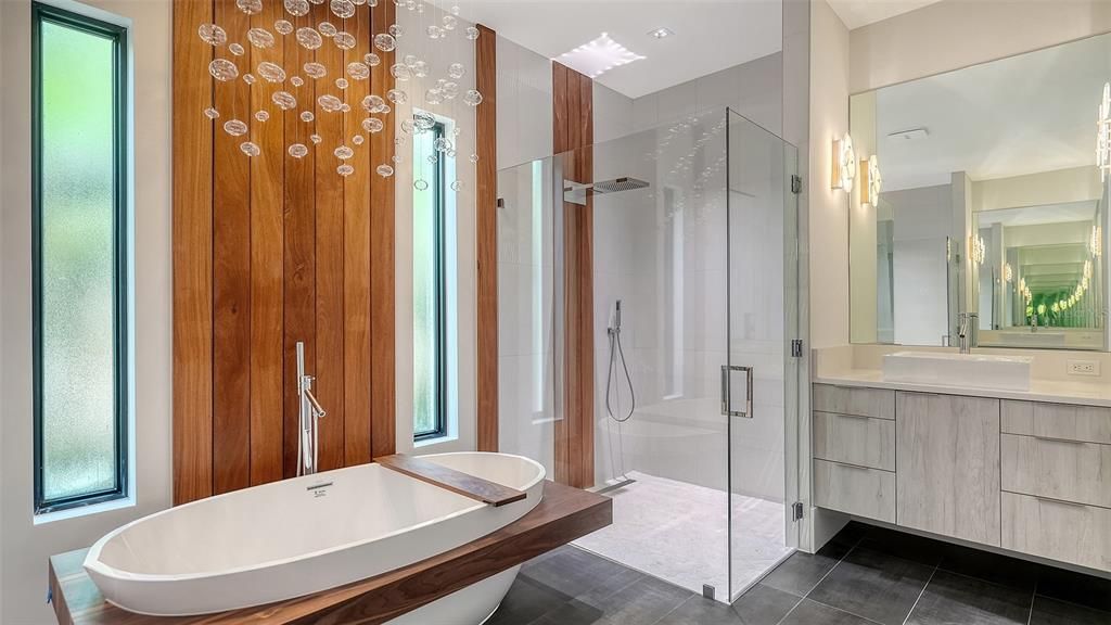 Bathroom, Glass Shower, Interior