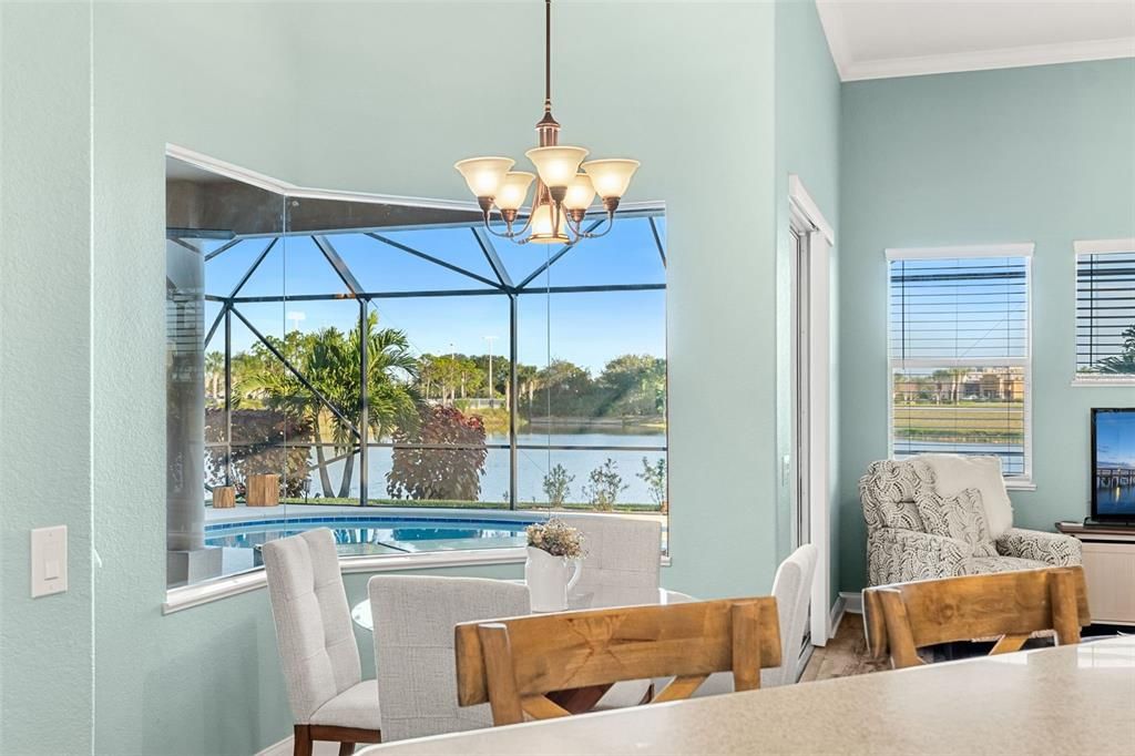 Chandelier, Glass Ceilings, Interior, Pool, Sun Room, Water