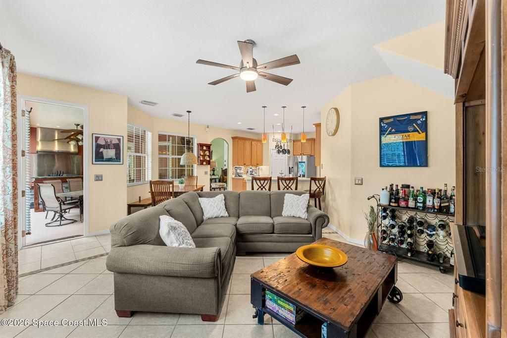 Dining room, Interior, Kitchen, Living room, Pendant Lights, Recessed Lighting