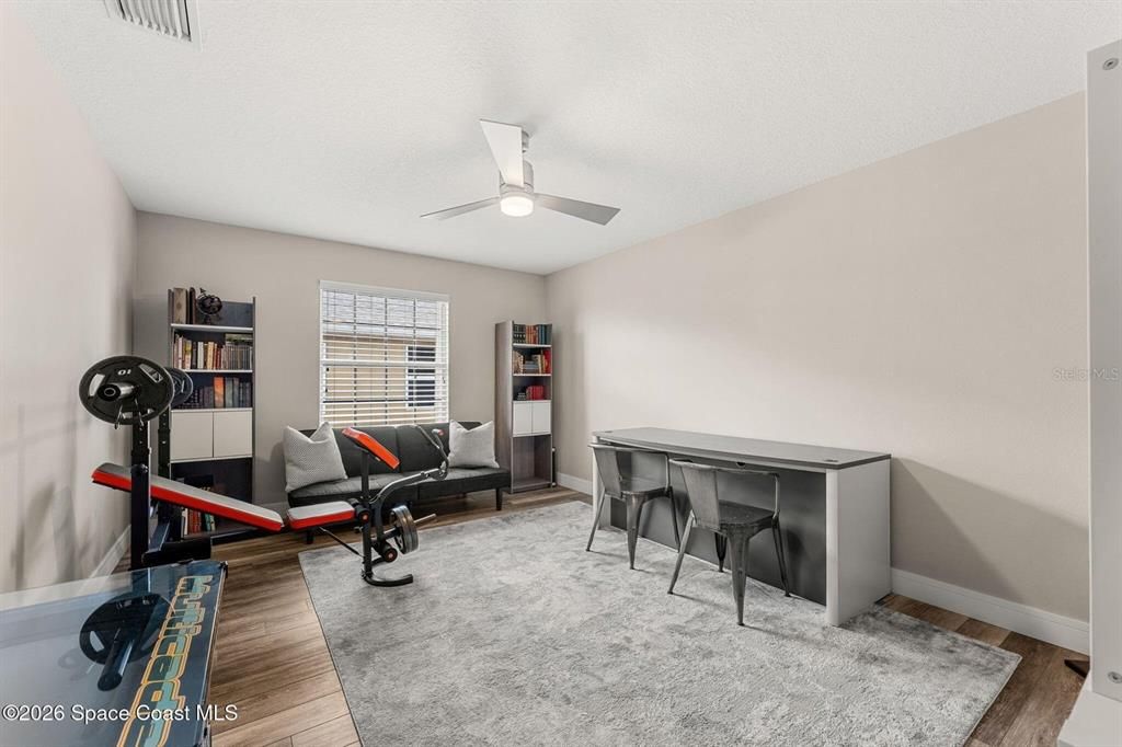 Fitness Equipment, Interior, Wood Texture Flooring