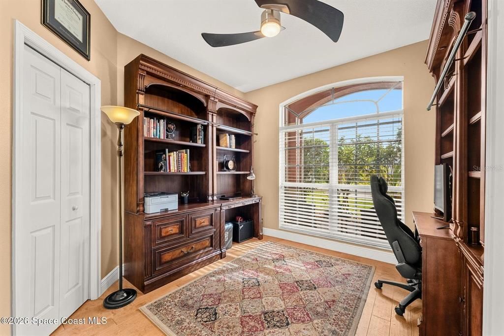 Home Office, Interior, Wood Texture Flooring