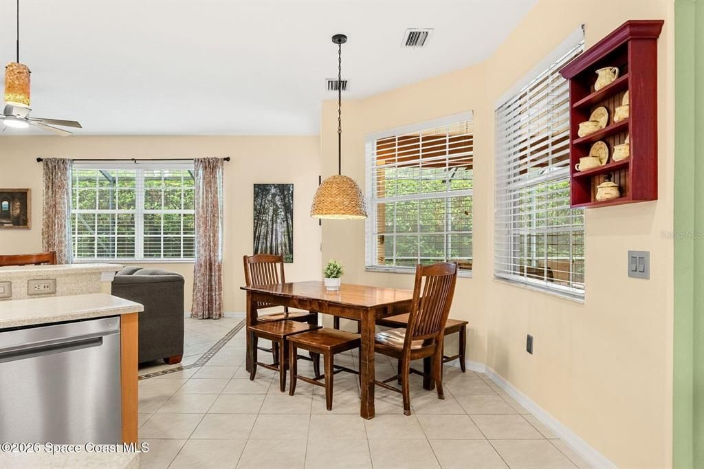 Dining room, Interior, Pendant Lights