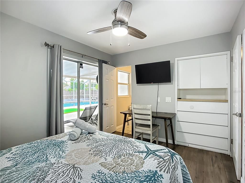 Bedroom, Interior, Wood Texture Flooring