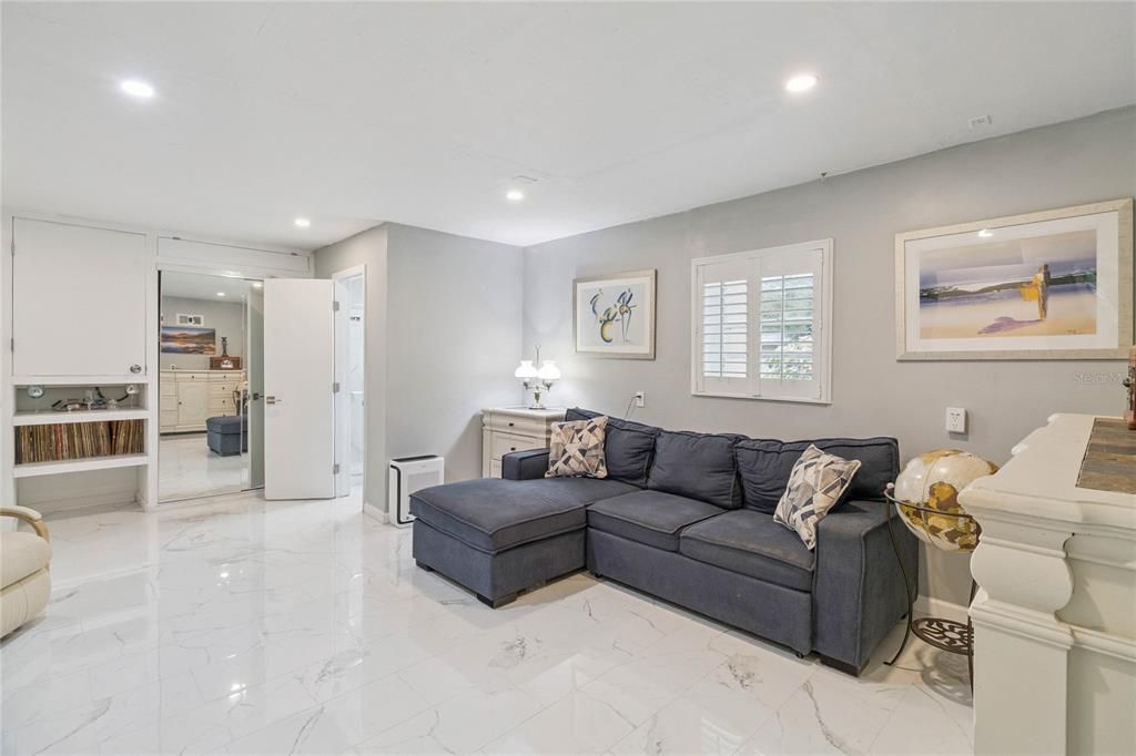 Interior, Living room, Marble, Recessed Lighting