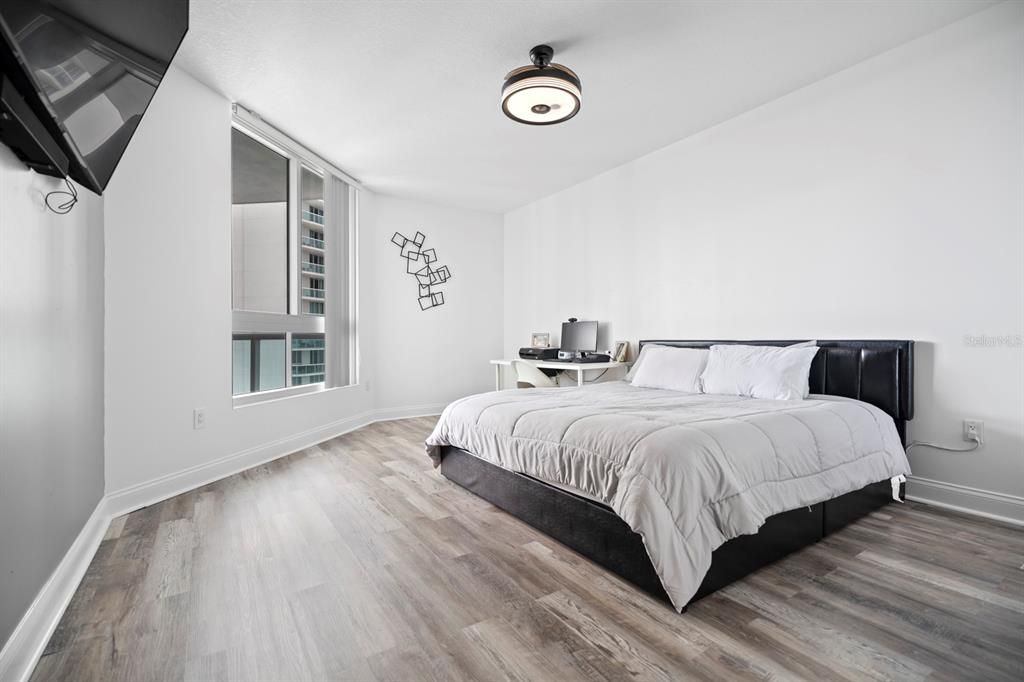 Bedroom, Interior, Wood Texture Flooring