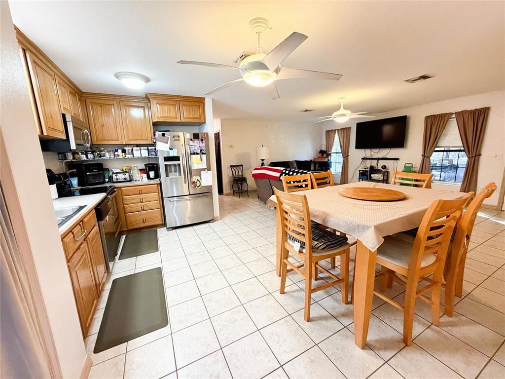 Dining room, Interior, Kitchen