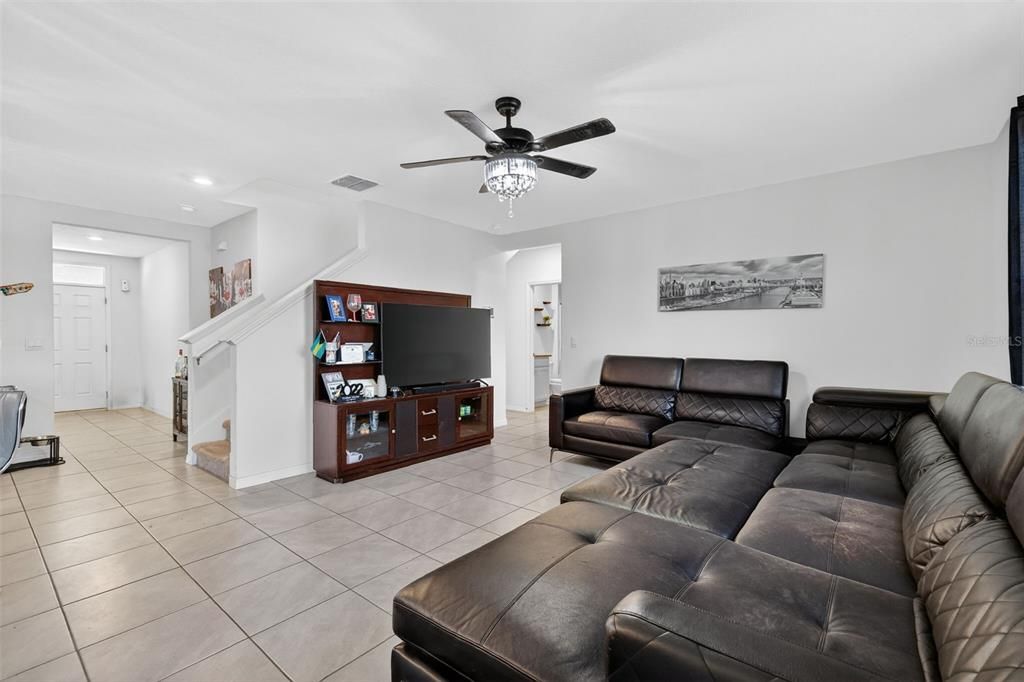 Interior, Living room, Recessed Lighting
