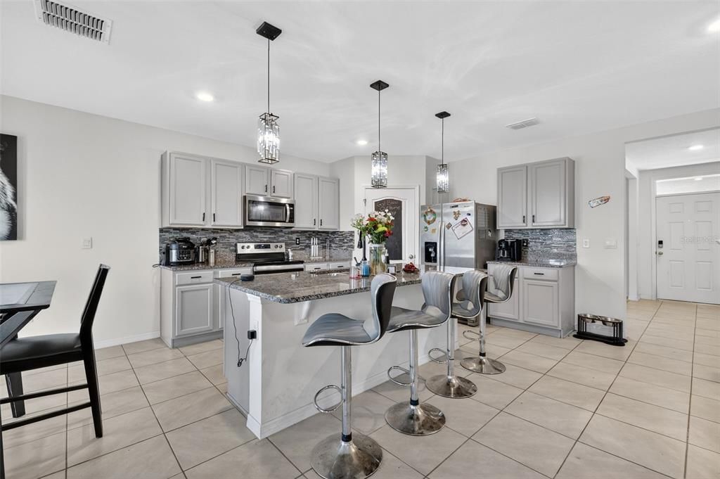 Interior, Kitchen, Pendant Lights, Recessed Lighting