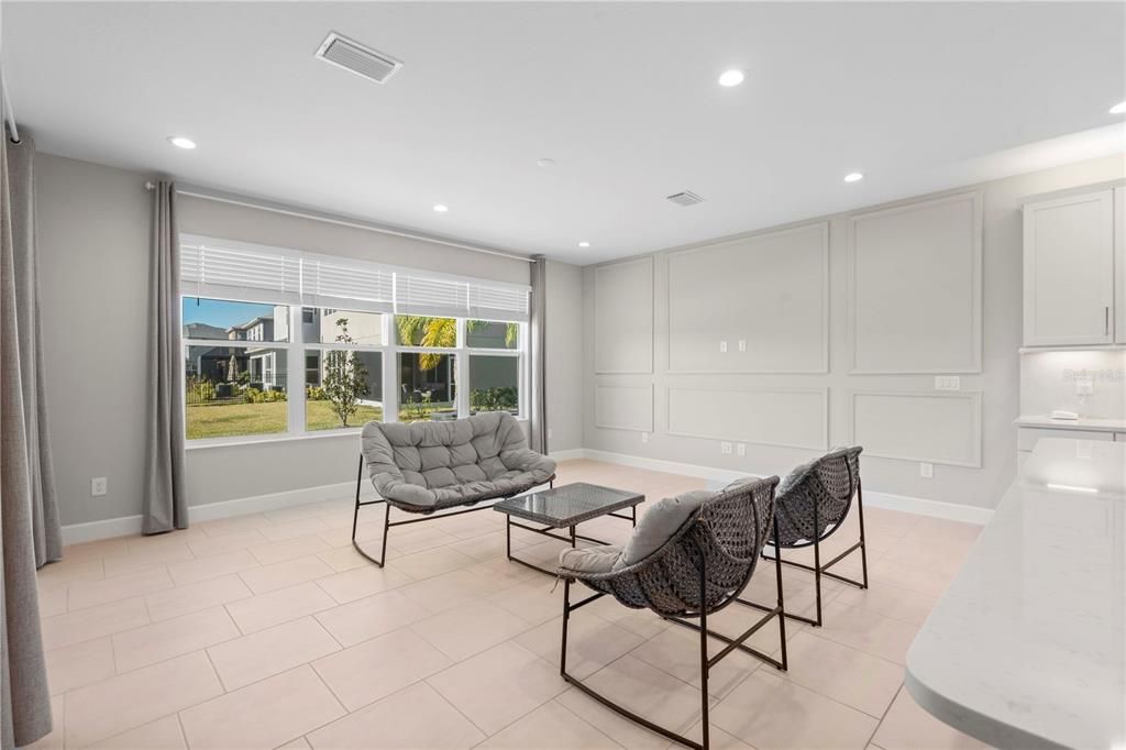 Interior, Living room, Recessed Lighting