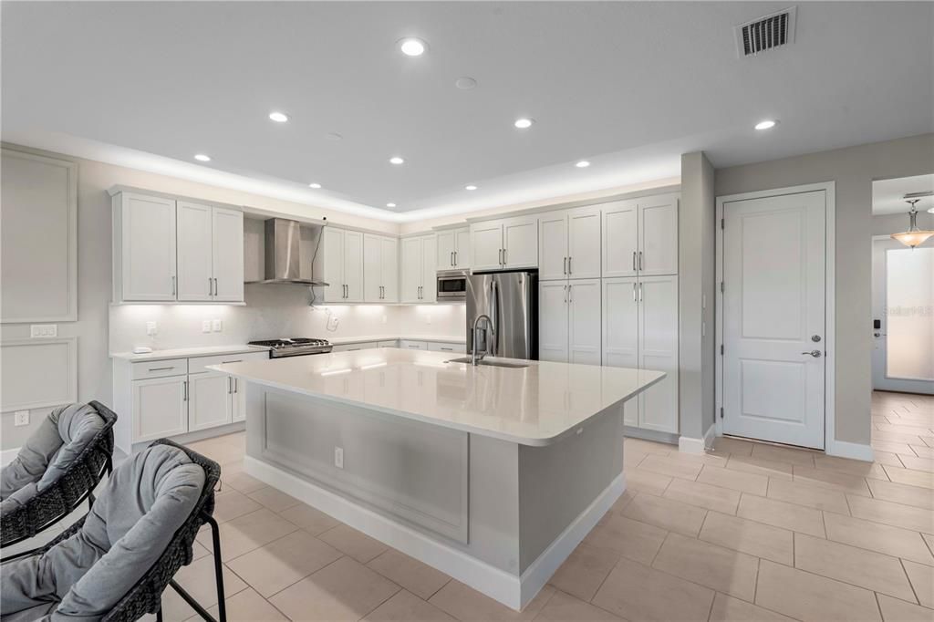 Interior, Kitchen, Recessed Lighting, Stainless Steel Appliances