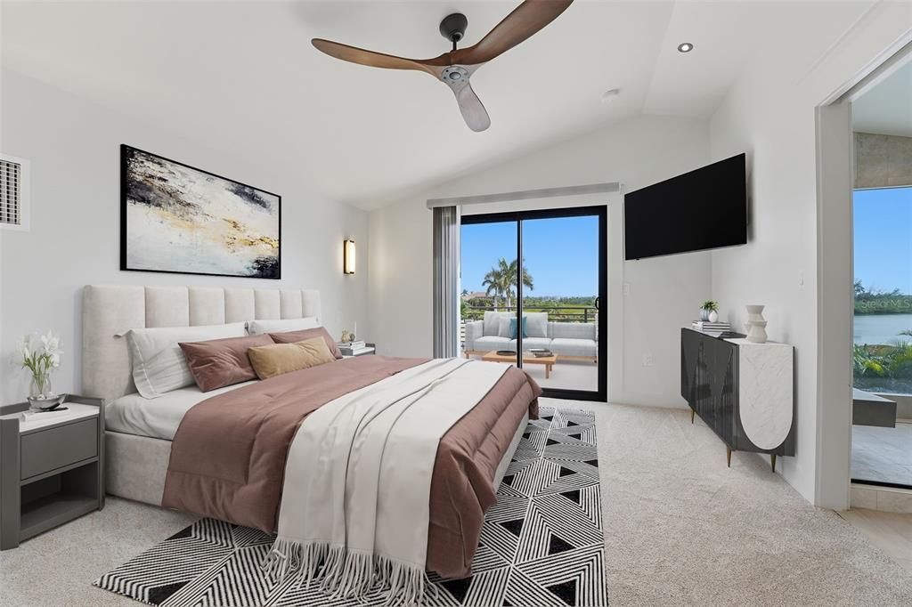 Bedroom, Interior, Recessed Lighting, Water