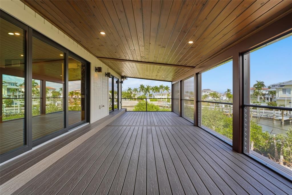 Interior, Recessed Lighting, Water, Wooden Ceilings, Wood Texture Flooring