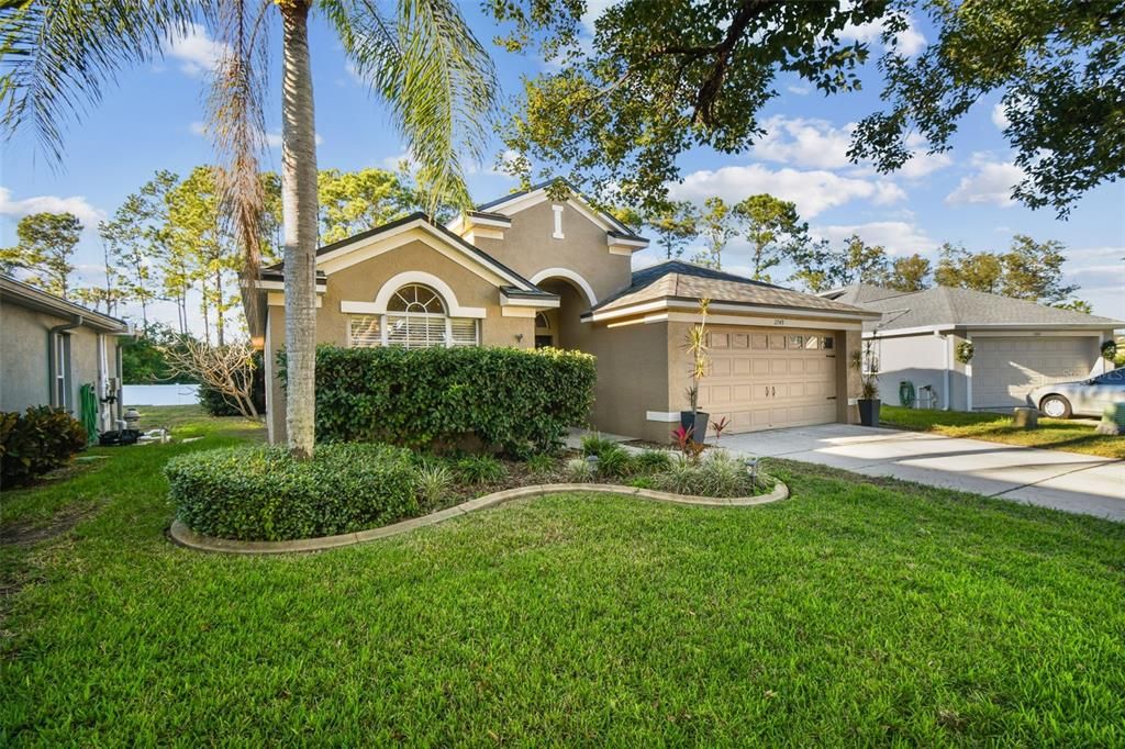 Attached, Backyard, Exterior, Facade, Mediterranean