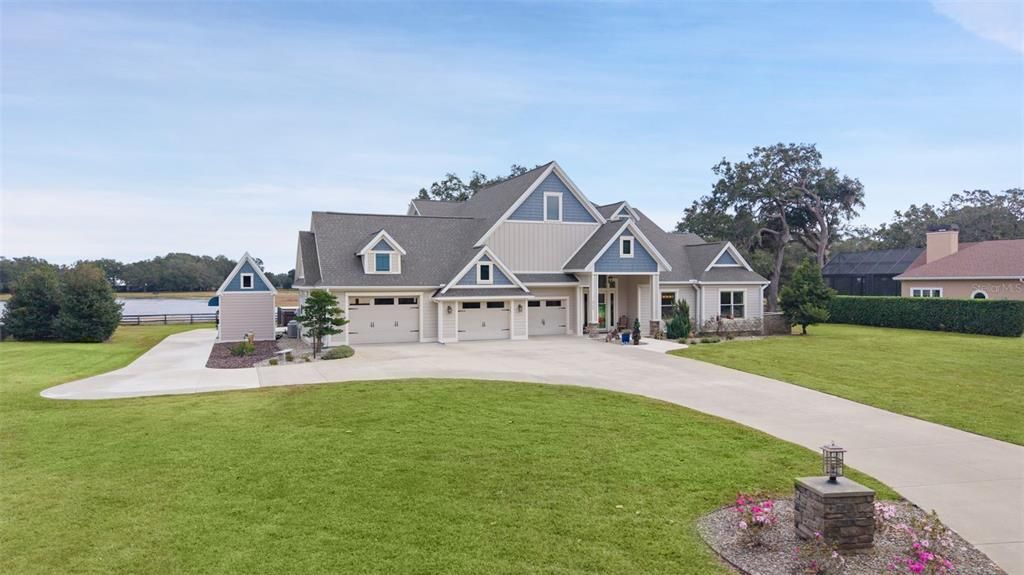 Attached, Backyard, Exterior, Facade, Farmhouse