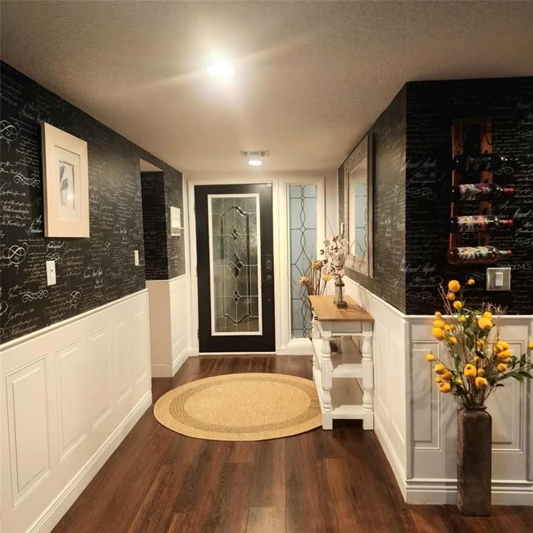 Interior, Recessed Lighting, Wine Storage, Wood Texture Flooring
