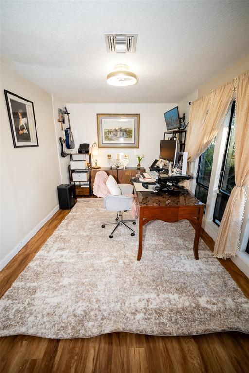 Home Office, Interior, Wood Texture Flooring