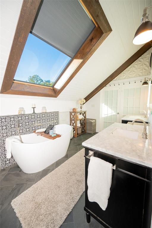 Bathroom, Dual Sink Vanities, Free Standing Baths, Interior