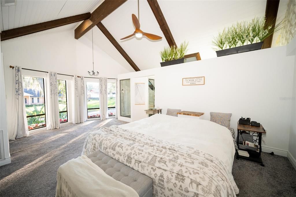 Bedroom, Interior, Wooden Beams