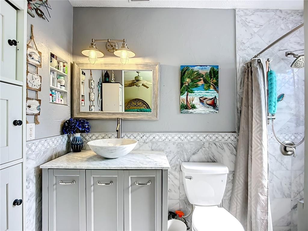 Bathroom, Interior, Marble Walls