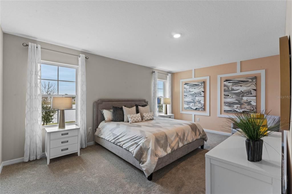 Bedroom, Interior, Recessed Lighting