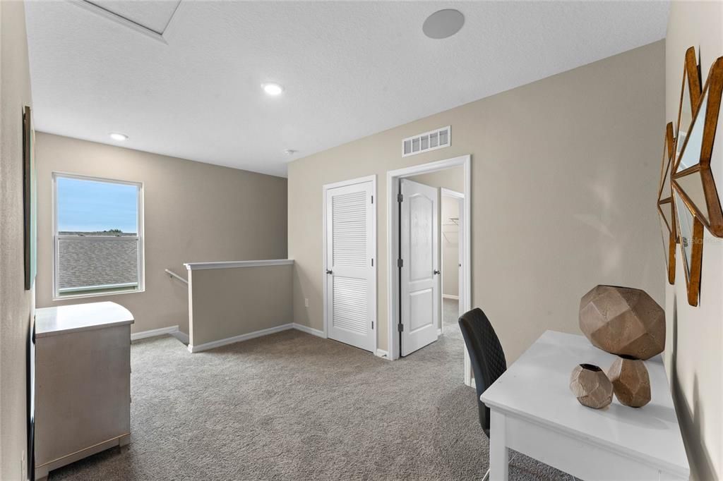 Home Office, Interior, Recessed Lighting