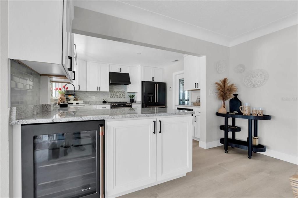 Interior, Kitchen, Wood Texture Flooring