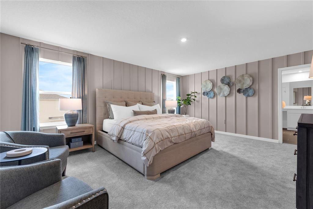 Bedroom, Interior, Recessed Lighting