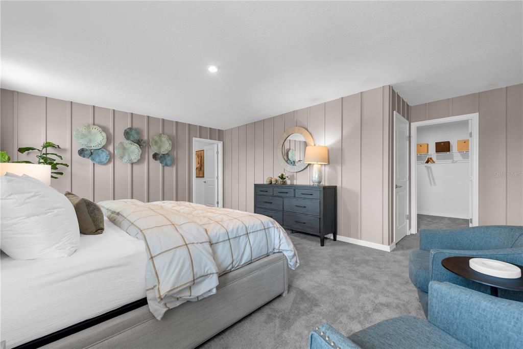 Bedroom, Interior, Recessed Lighting