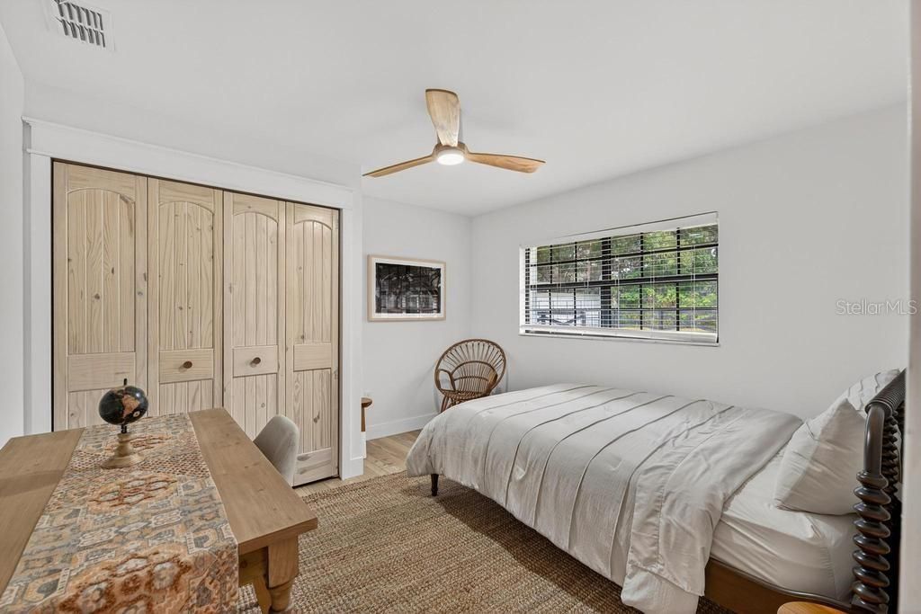 Bedroom, Home Office, Interior, Wood Texture Flooring