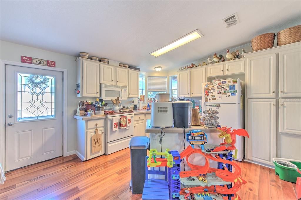 Interior, Kitchen, Wood Texture Flooring