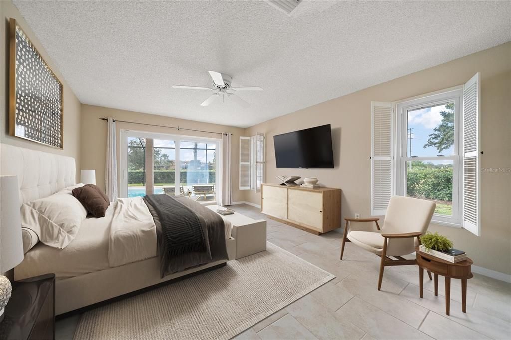 Bedroom, Interior, Water