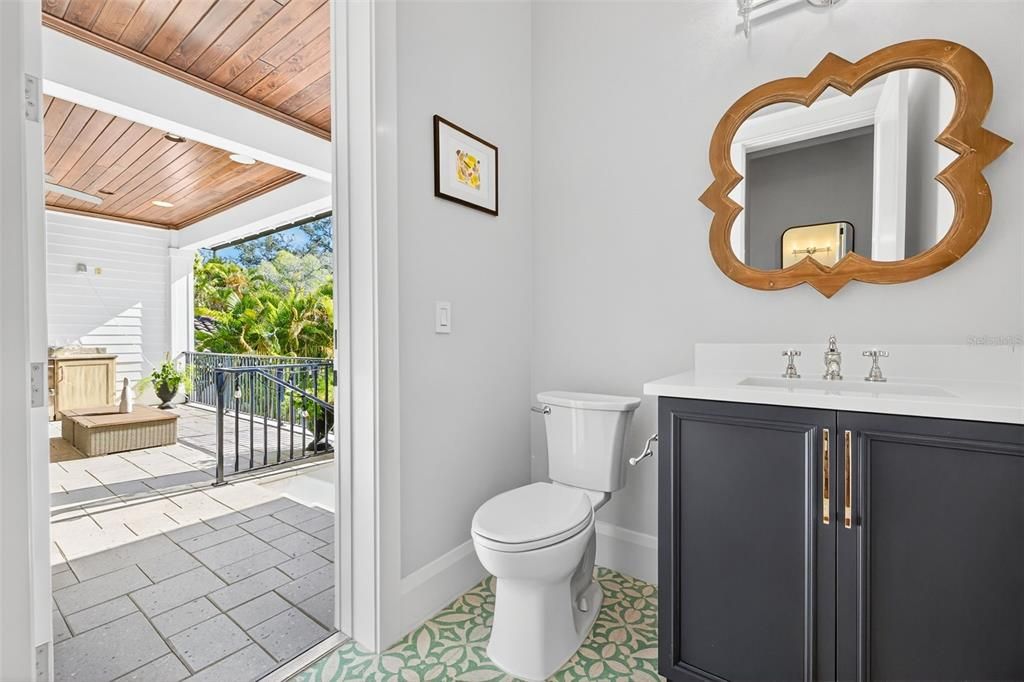Bathroom, Interior, Wooden Ceilings