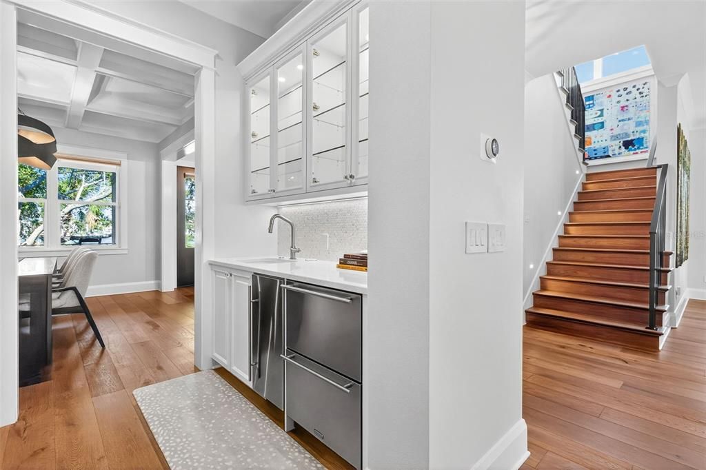 Interior, Kitchen, Wood Texture Flooring