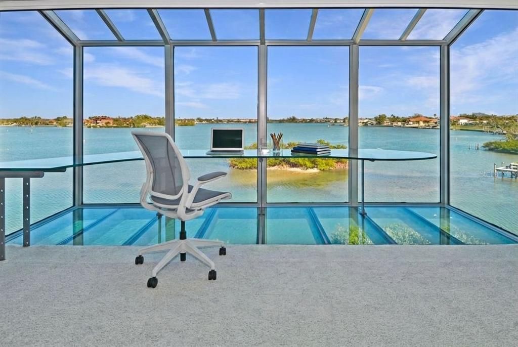 Glass Ceilings, Home Office, Interior, Pool, Sun Room, Water