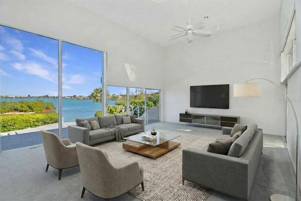 Interior, Living room, Water