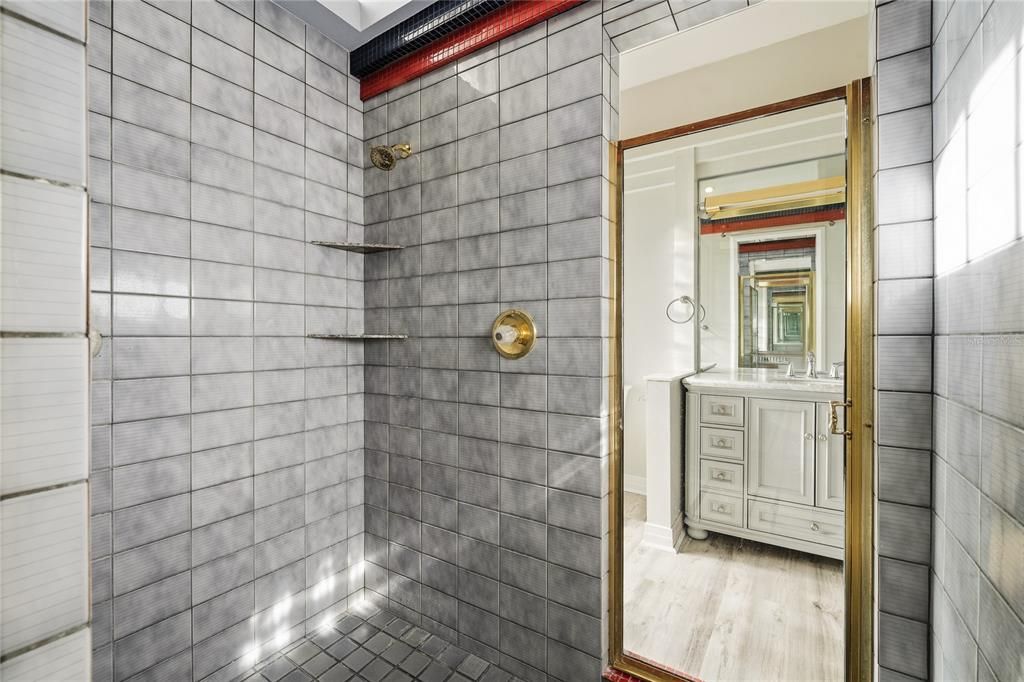 Bathroom, Interior, Wood Texture Flooring