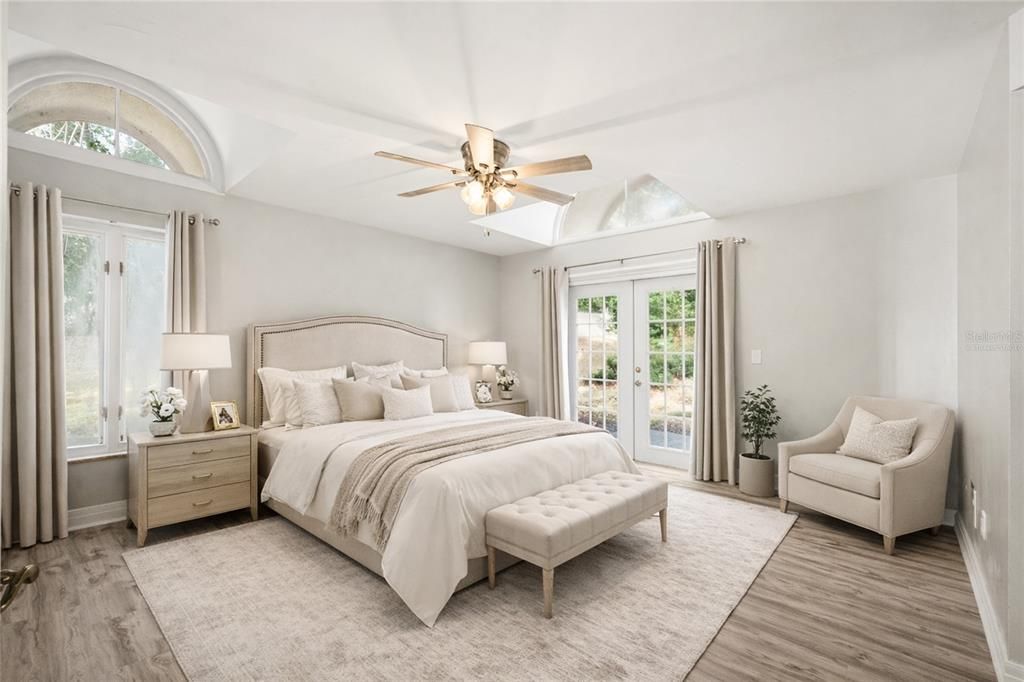 Bedroom, Interior, Wood Texture Flooring