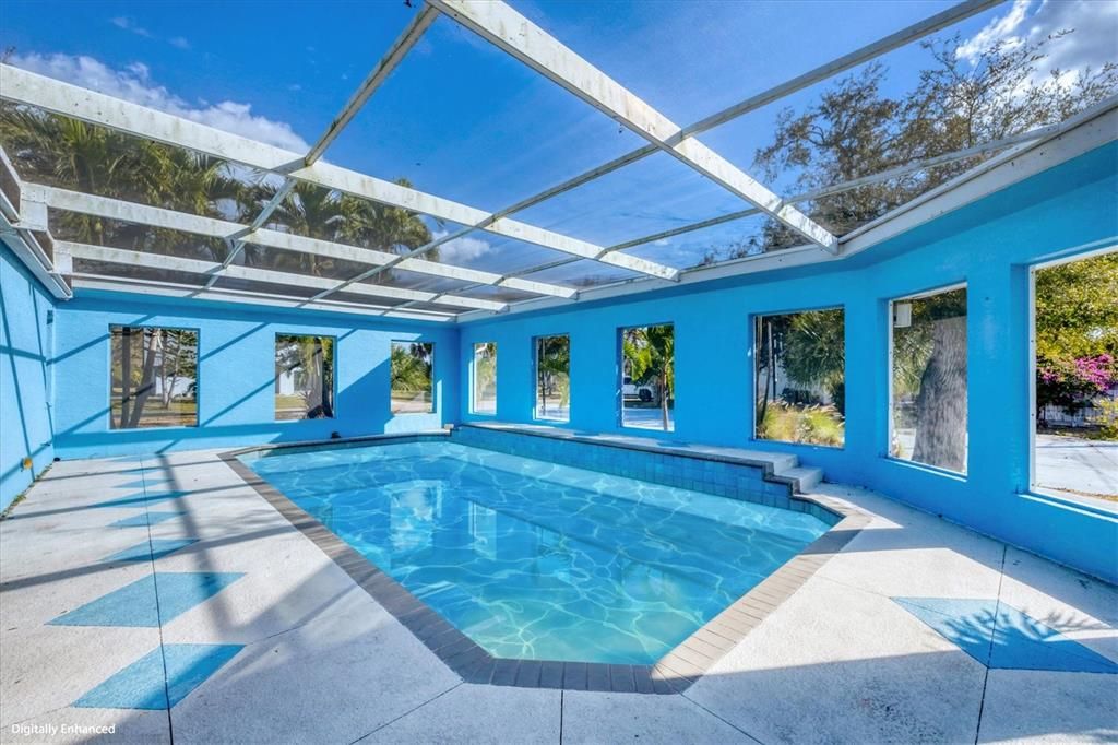 Glass Ceilings, Interior, Pool, Sun Room