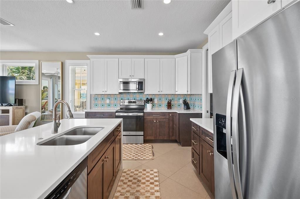 Interior, Kitchen, Recessed Lighting, Stainless Steel Appliances