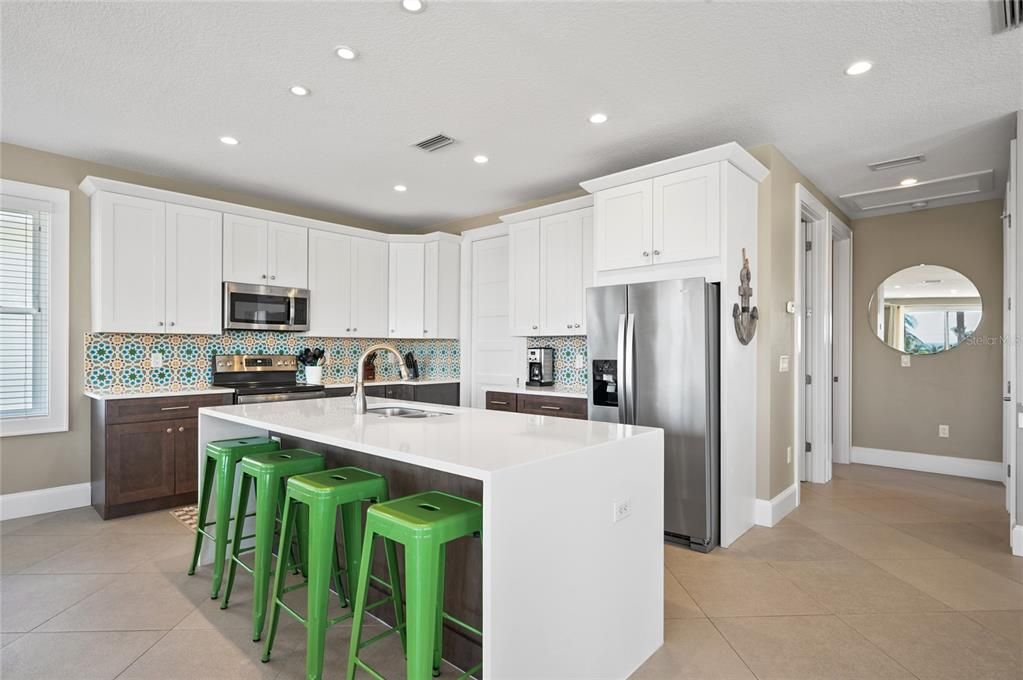Interior, Kitchen, Recessed Lighting, Stainless Steel Appliances