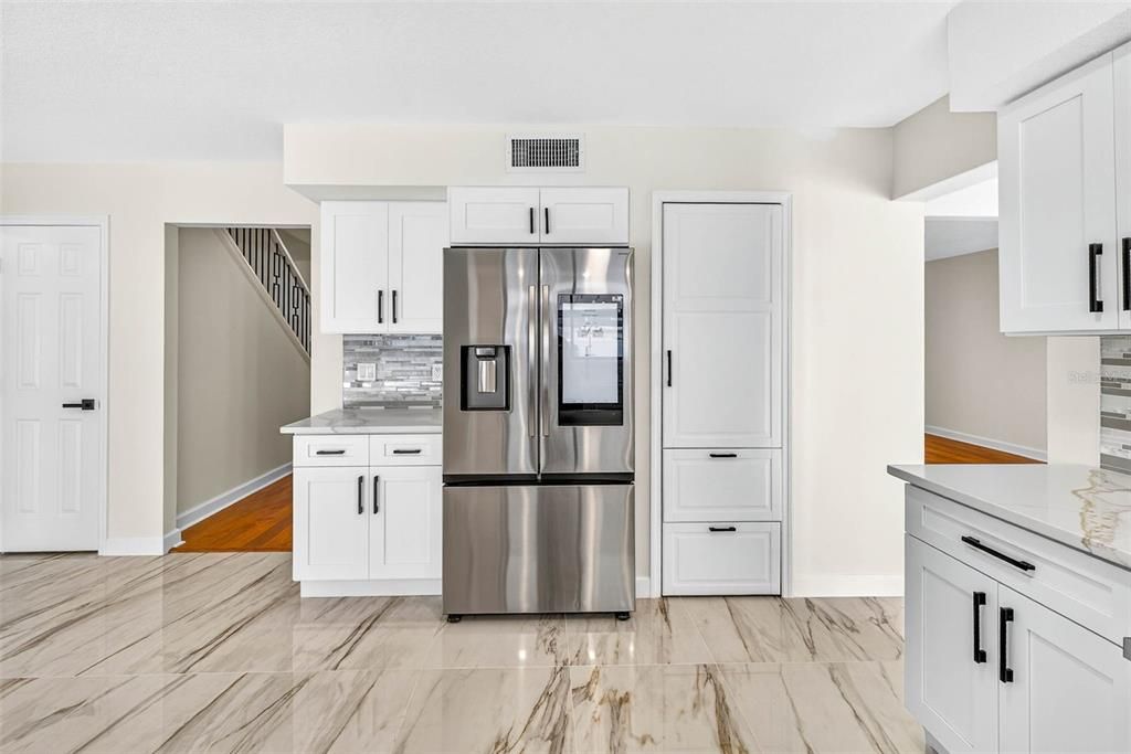 Interior, Kitchen, Marble, Stainless Steel Appliances