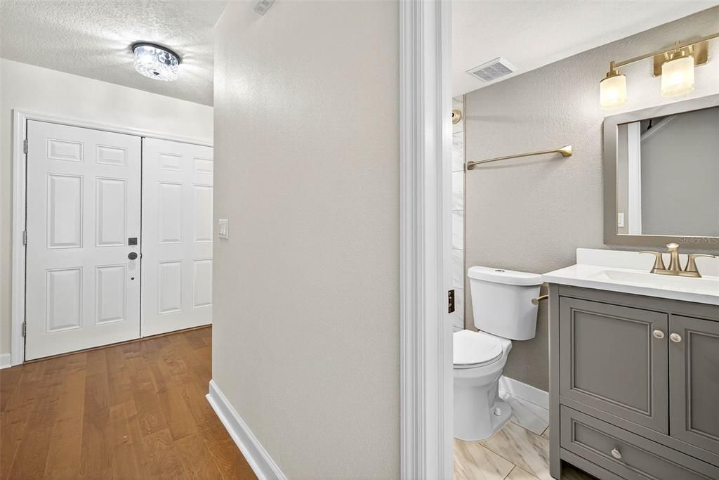 Bathroom, Interior, Wood Texture Flooring