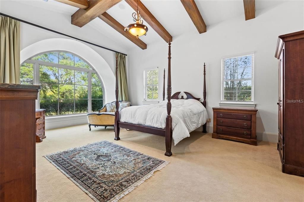 Bedroom, Interior, Wooden Beams